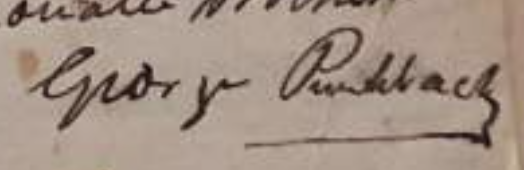 George Pinchback signature